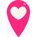 Location Pin Heart  アイコン
