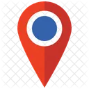 Location Pin Red And Blue Map Pointer Pin Icon