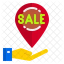 Location Sale Sale Discount Icon