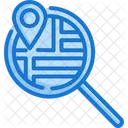 Search Map Magnifying Glass Icon