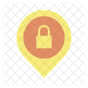 M Map Lock Location Location Security Location Lock Icon