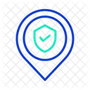Location Security Location Protection Map Security Icon