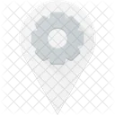 Settings Pin Geolocation Icon
