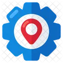 Location Setting Location Management Location Configuration Icon