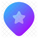 Location Star  Icon