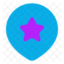 Location Star Flag Icon