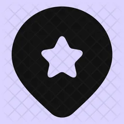 Location Star Flag Icon