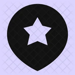 Location Star Flag Icon