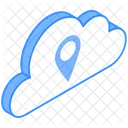 Location Storage Cloud Pin Cloud Location Icon