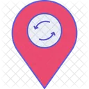 Location Sync Arrows Location Icon