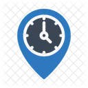 Stopwatch Location Pin Icon
