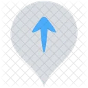 Location Up Arrow  Icon