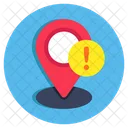 Location Warning Location Error Location Alert Icon