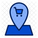 Location With Cart Icon
