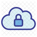 Lock Cloud Password Icon