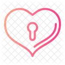 Lock Love Heart Icon