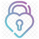 Lock Heart Padlock Icon