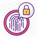 Lock Fingerprint Security Icon