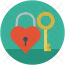 Lock Love Secure Icon