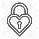 Heart Lock Love Icon
