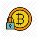 Lock Bitcoin Security Bitcoin Safety Icon
