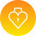 Lock Keyhole Heart Icon