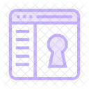 Lock Security Browser Icon