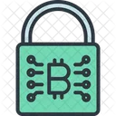 Bitcoin Lock Safe Icon