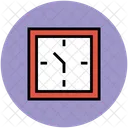 Lock Timer Square Icon