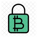 Bitcoin Lock Protection Icon