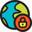 Lock Earth Icon