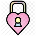 Lock Valentine Heart Icon