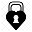 Lock Valentine Heart Icon