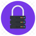 Server Lock Dataserver Lock Datacenter Lock Icon