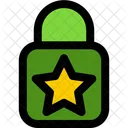 Lock Star Padlock Icon