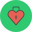 Lock Heart Romance Icon