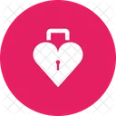 Lock Heart Romance Icon