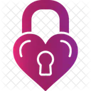 Lock Heart Valenticons Icon