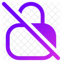Lock Slash Disabled Icon