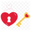 Lock Pink Valentine Icon