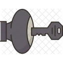 Lock Key Knob Icon