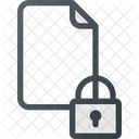 Lock Secure Paper Icon