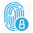 Lock Finger Scanner Biometrics Icon