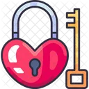 Lock And Key Protection Security Icon