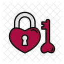 Lock And Key Love Romance Icon