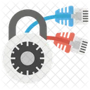 Lock And Network System Security Password Icon