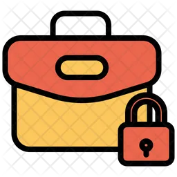 Lock Briefcase  Icon