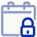 Lock Calendar Calendar Schedule Icon