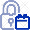 Lock Calendar Lock Calendar Icon