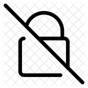 Lock Cancel Slash Icon